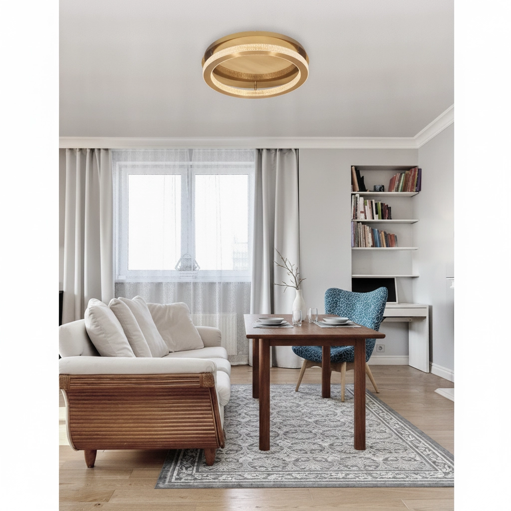 Deckenlampe Fiore gold Ø 40cm