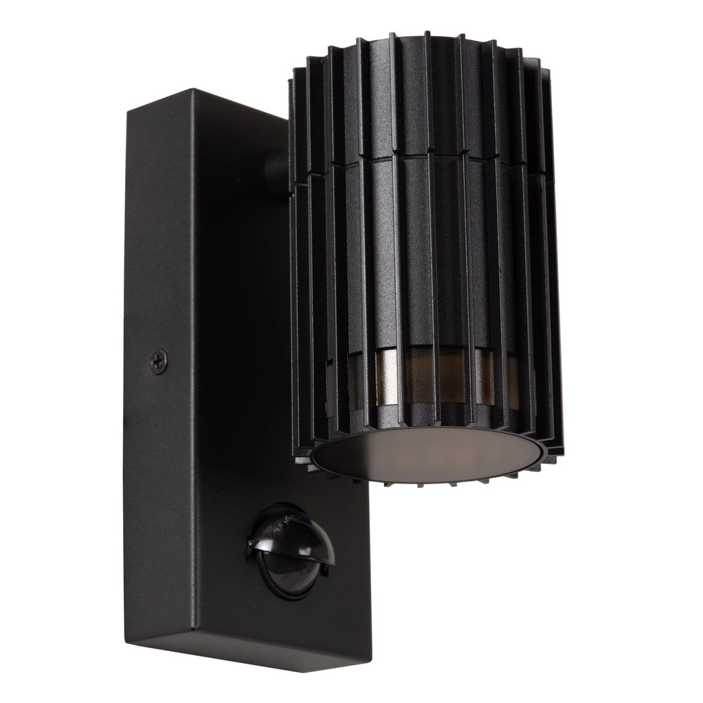Schwarze Wandlampe Timbala nur mit Sensor