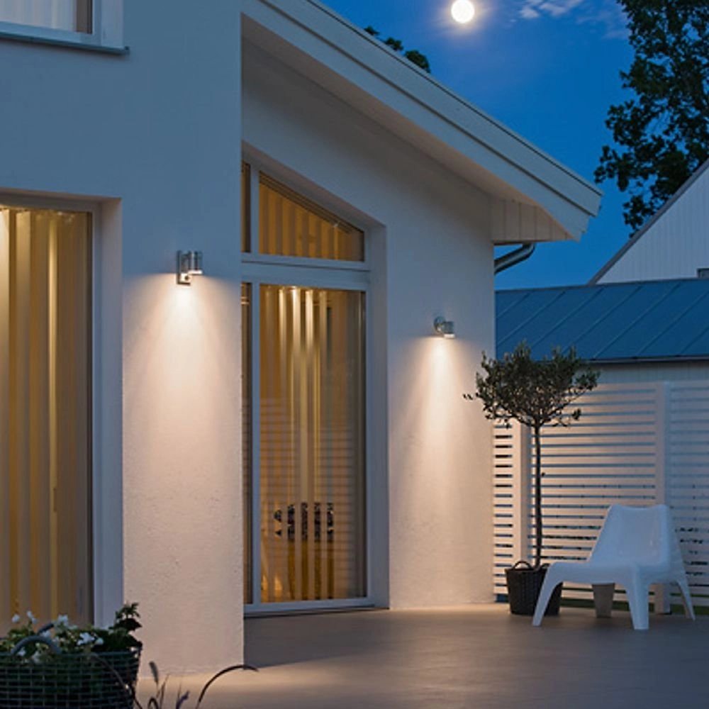Wandspot Modena Downlight Zinkgrau mit Bewegungsdetektor KonstSmide 7318307541328