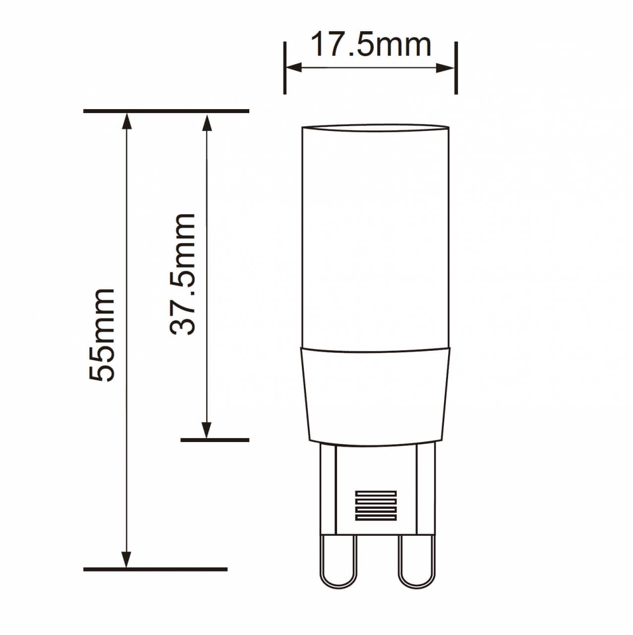 LED G9 - 3,3W - 450 lumen dimmbar Lyora 8716803510258