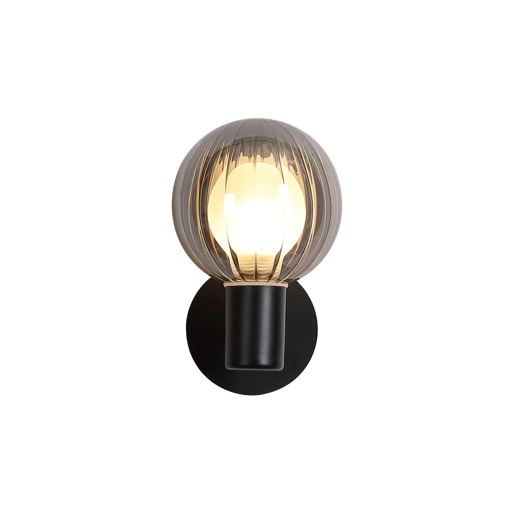 Wandleuchte Luminsphere schwarz einfach