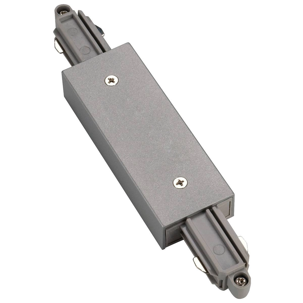Grau Connector 1-Fase Grauer elektrischer Längsverbinder mit Einspeisemöglichkeit SLV 4024163092999