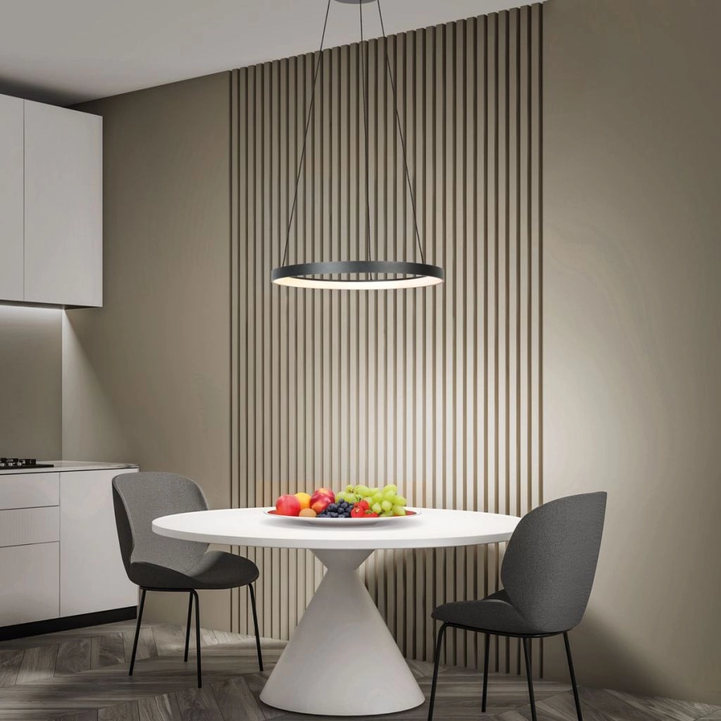 Pendellampe Ringlede Schwarz Steinhauer 8712746184983