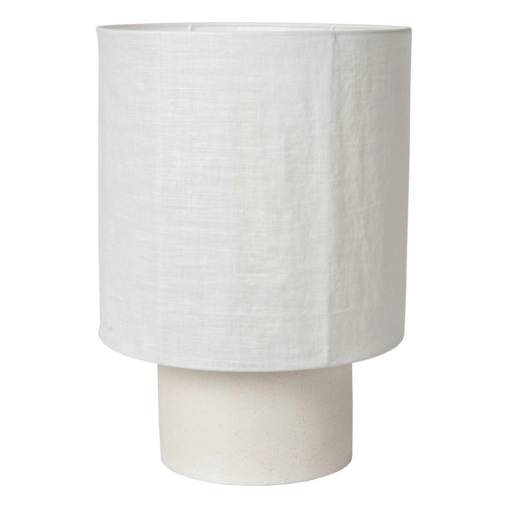 Tischlampe Tissaja Ø 35 cm weiß