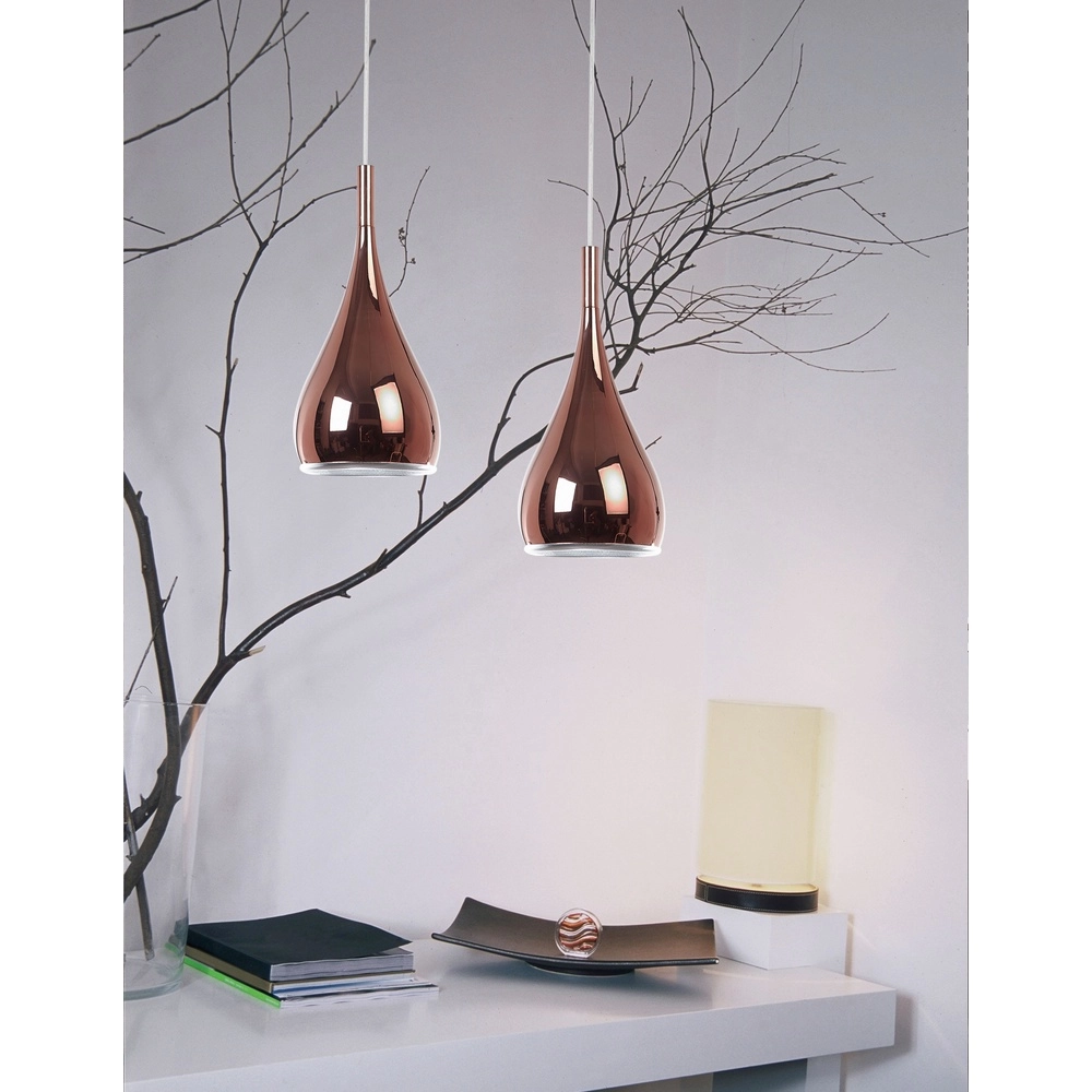 Design-Pendelleuchte Cioto Ø 16cm roségold