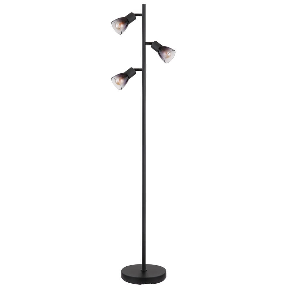 Schwarze Stehleuchte Satella 3-flammig Globo 9007371455935