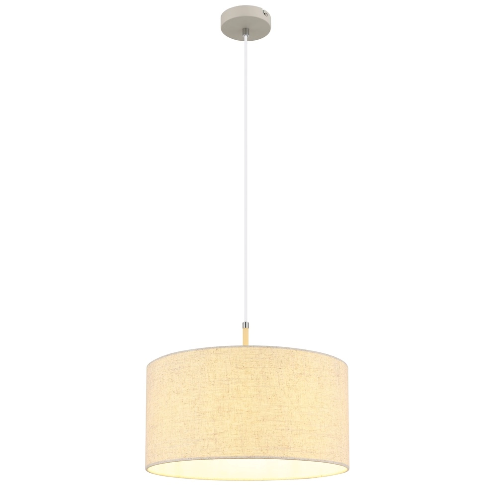 Pendelleuchte Deleon sandbraun Ø 40cm