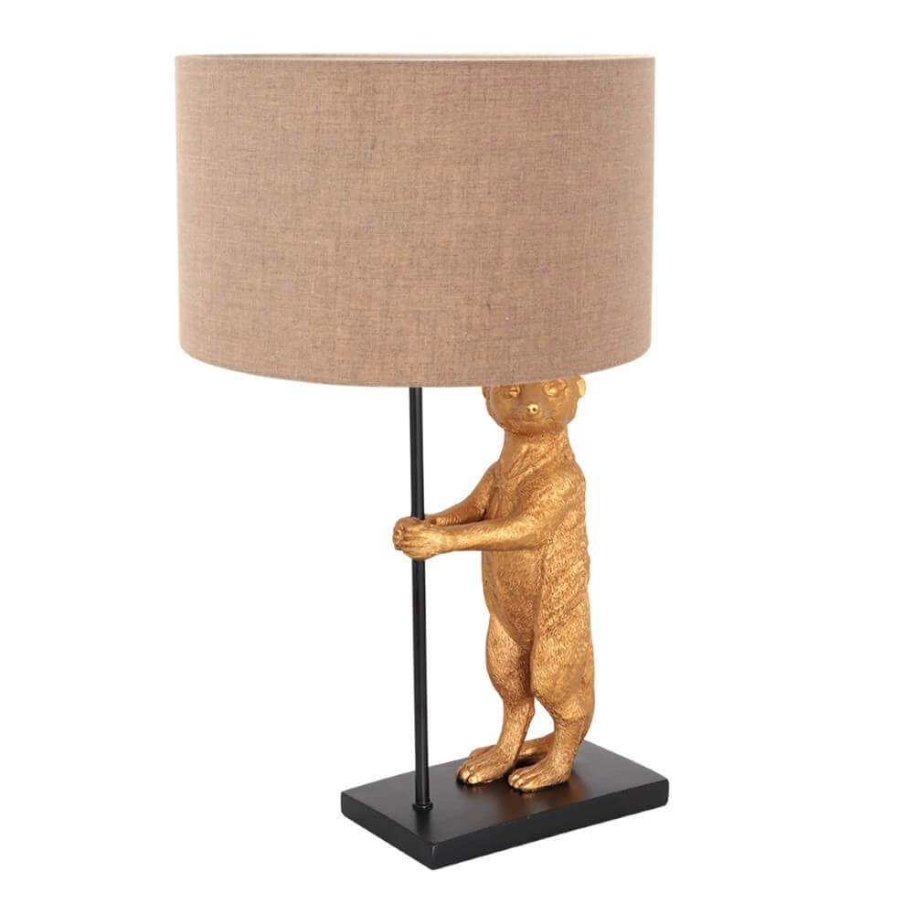 Tischlampe Animaux mit taupefarbener Kapuze Steinhauer 8712746151800