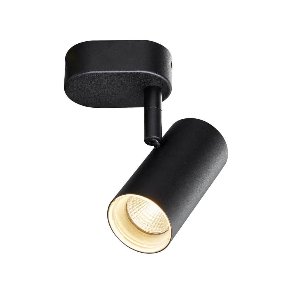 Aufputz-Spot Noblo schwarz Single 2700K SLV 4024163300322