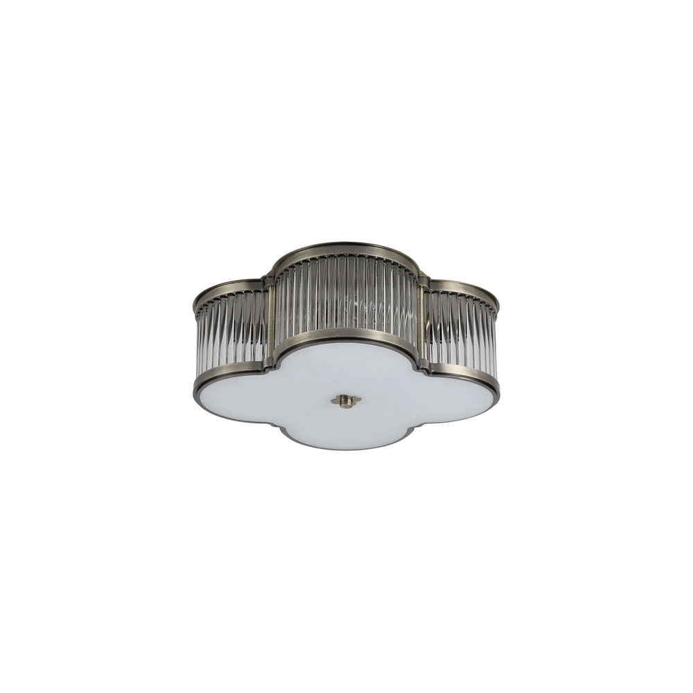 Deckenlampe Lotus antikes Messing Ø 39cm Searchlight 5053423302140