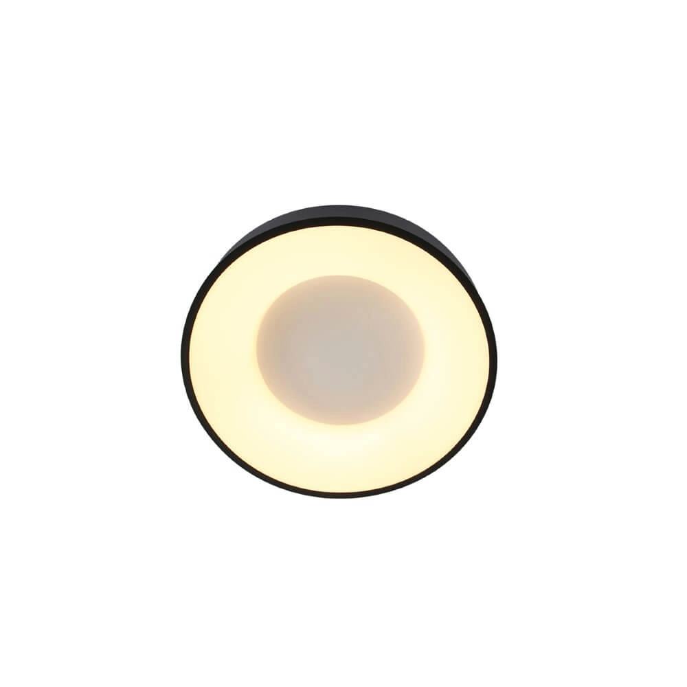 Schwarze Deckenlampe Ringlede Ø 30cm Steinhauer 8712746135770