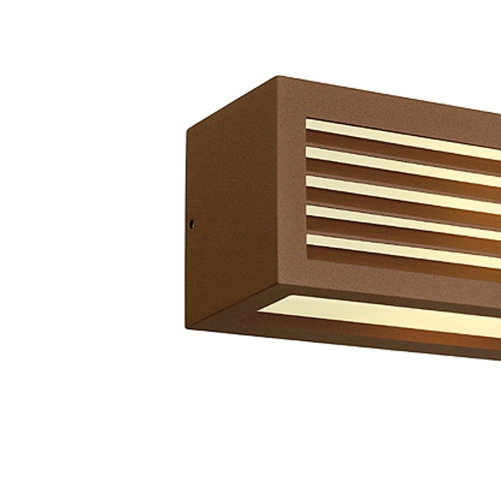 Außenlampe Box L E27 Rost -Brown SLV 4024163129381