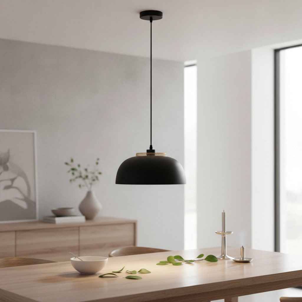 Pendelleuchte Sqube schwarz mit gold