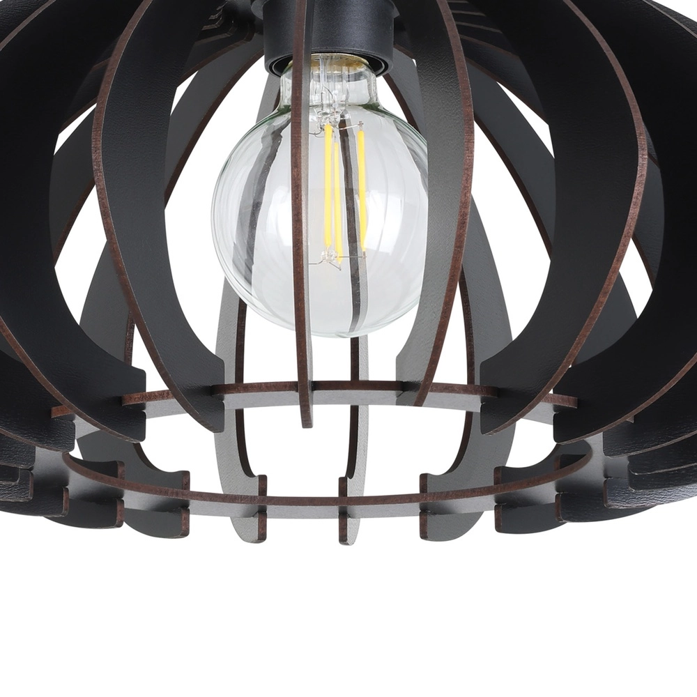 Holzdeckenlampe Cossano 3 schwarz - Ø 38 cm Eglo 9008606291373
