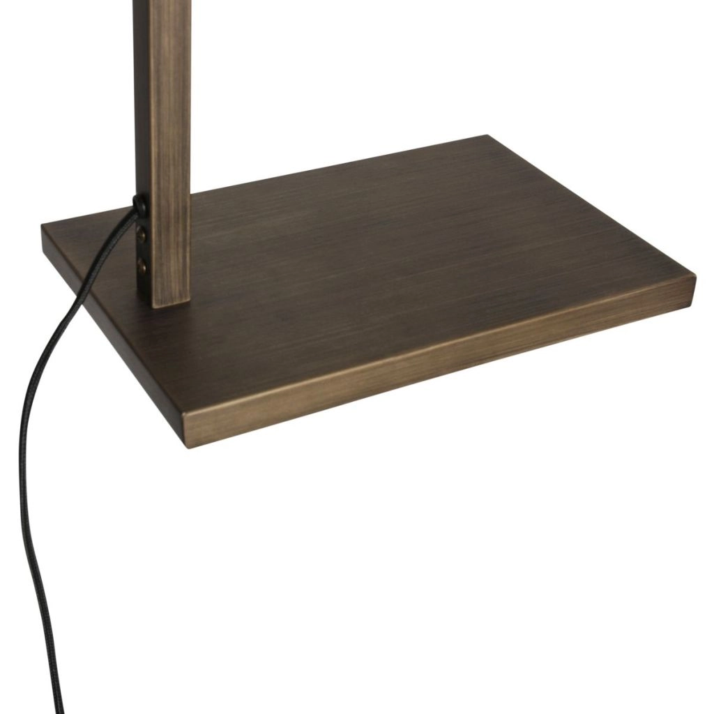 Bronze der Stehlampe Stang mit schwarzer Kapuze Steinhauer 8712746189698