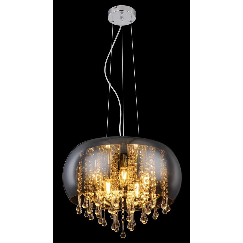 Pendellampe Kalla Ø 44cm Chrom Globo 9007371412938