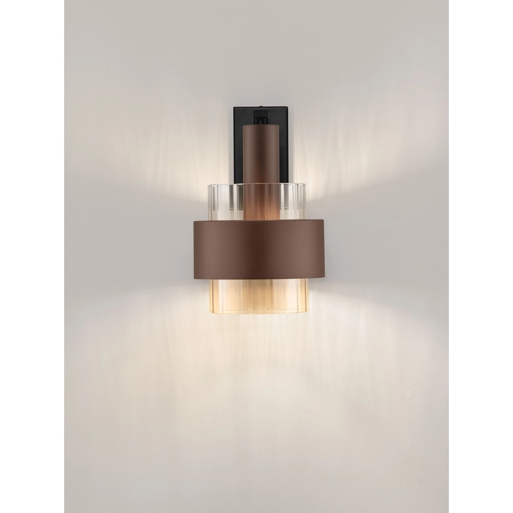 Moderne Wandlampe Serena Kaffeebraun Lyora 5212063501201