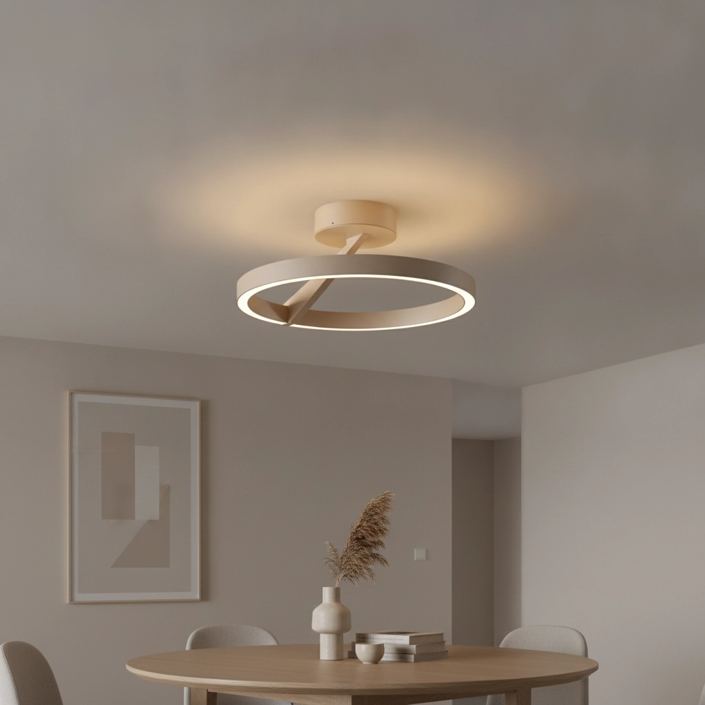 Design-Deckenlampe Oregon Ø 33cm - Champagner