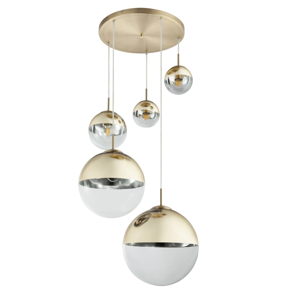 5-Licht Pendellampe Varus Gold Globo 9007371377466