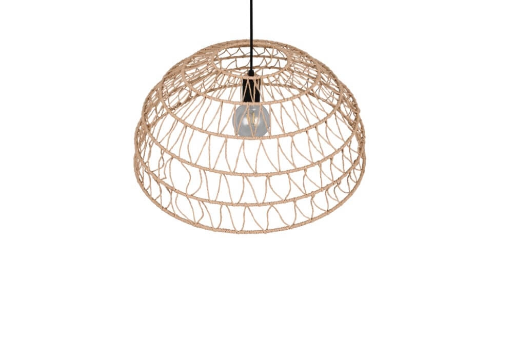 Rattan Pendelleuchte Paulette Ø 60cm Trio 4017807637533