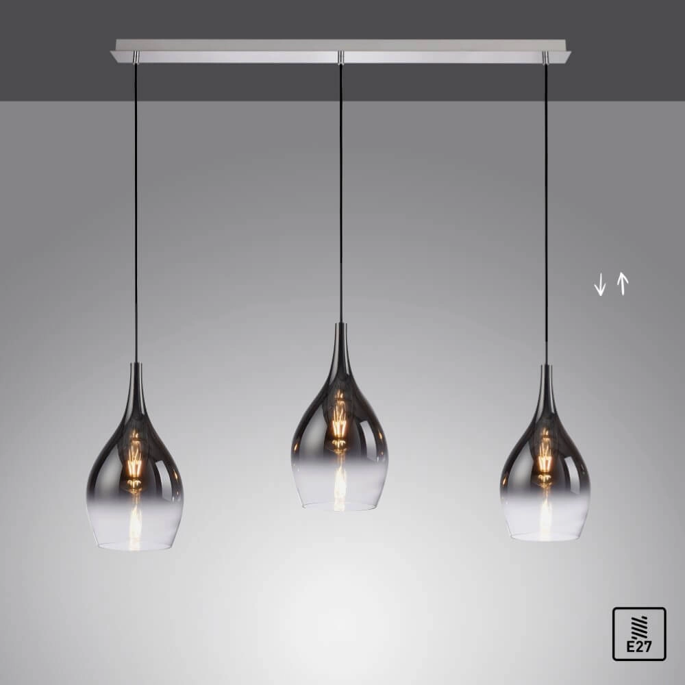Moderne Hängelampe Pilua 3-flammig gerade Paul Neuhaus 4012248366103