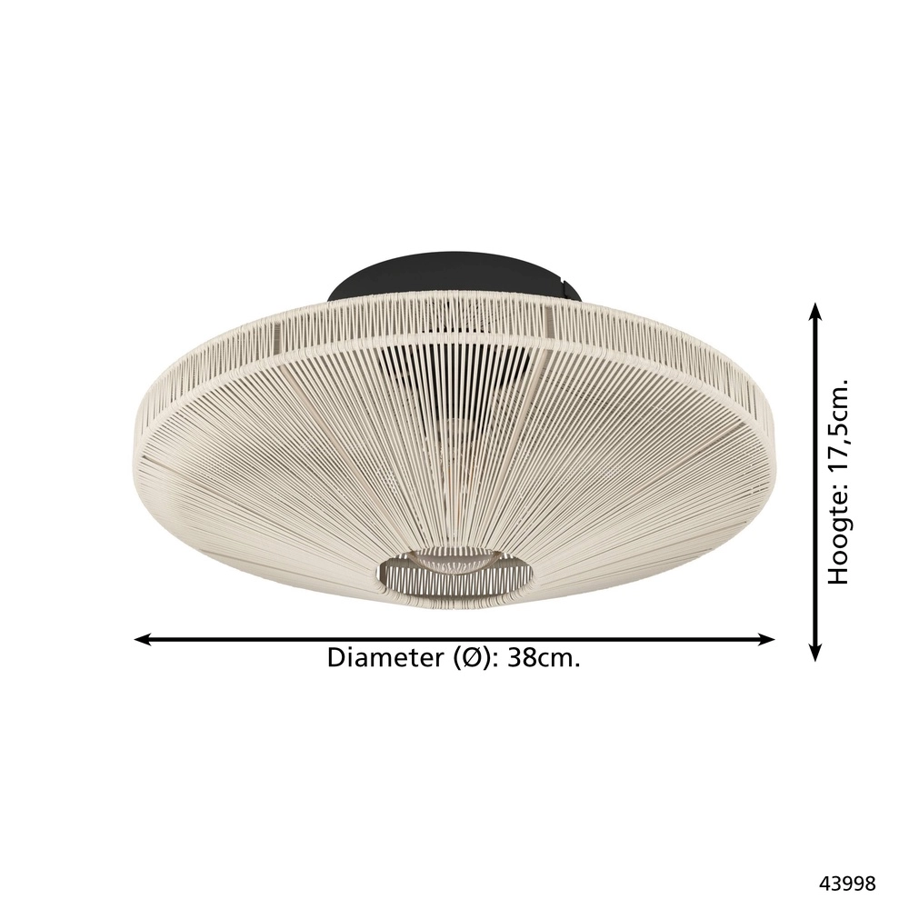 Seildeckenlampe Midsumer Ø 38 cm Eglo 9002759439989