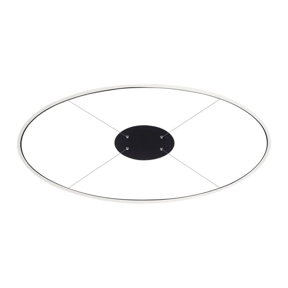 Anthrazitfarbene Hängelampe Titus Ø 118cm Paul Neuhaus 4012248375228