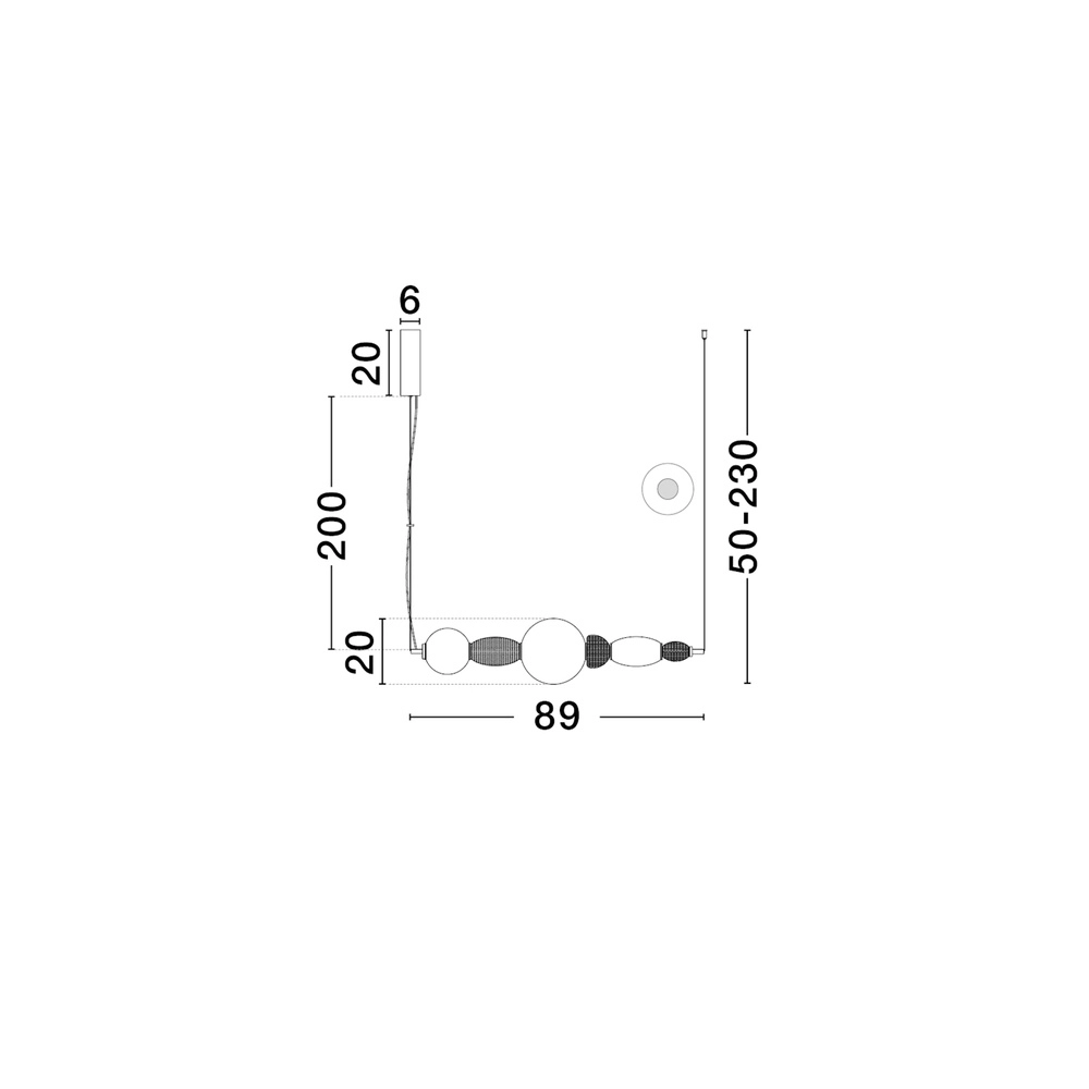 Pendelleuchte Obrie horizontal Lyora 5212017484208