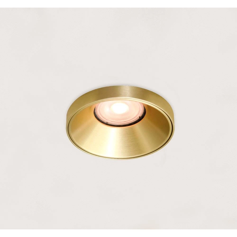 Runder Einbaustrahler Malmo mattes Gold Artdelight 8720701102699