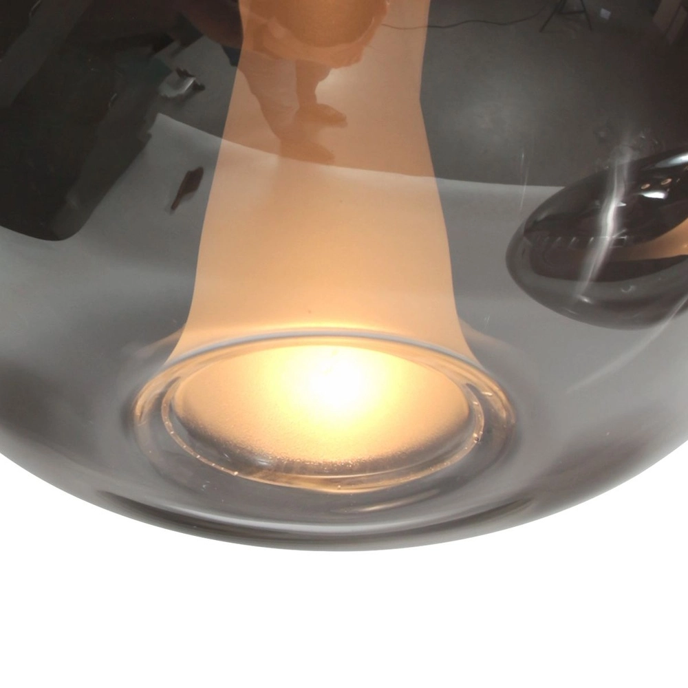 Pendelleuchte Glimsy 5-flammig schwarz mit Rauchglas Steinhauer 8712746177954