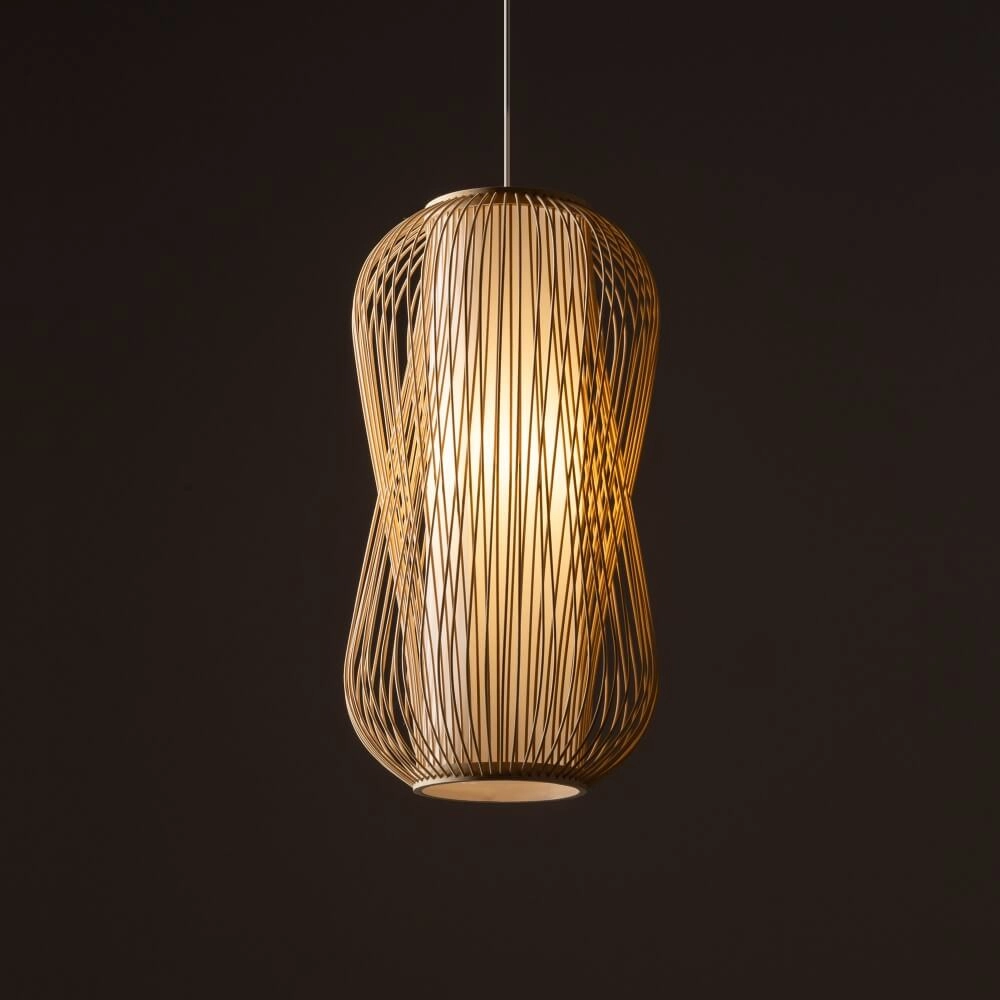 Rattan Pendelleuchte Puket L Ø 30cm Lyora 5903139111621