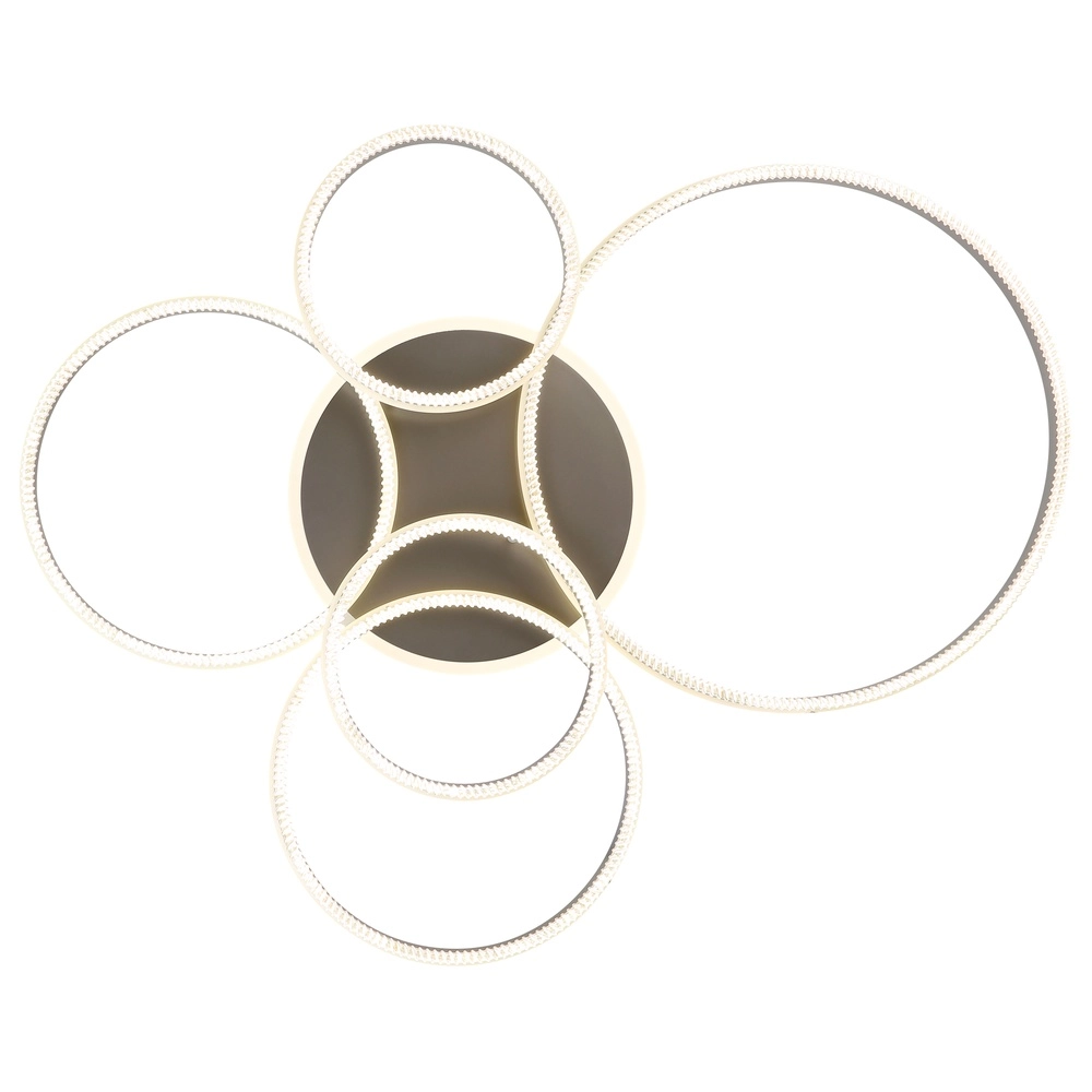 Deckenlampe Francine Gunmetal 5 Ringe Globo 9007371580644