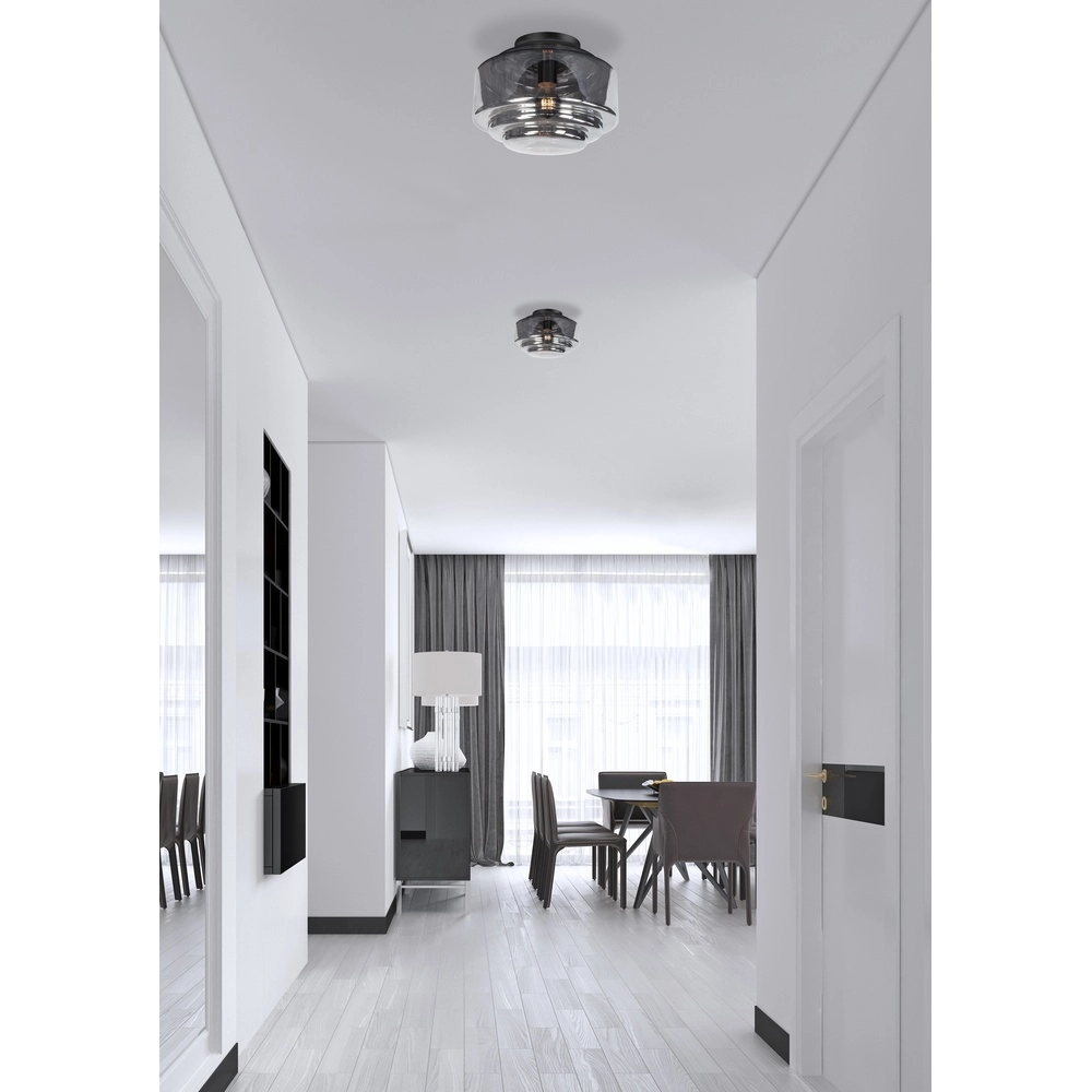 Deckenlampe Cambridge Rauchglas Ø 30cm Highlight 8718379036002