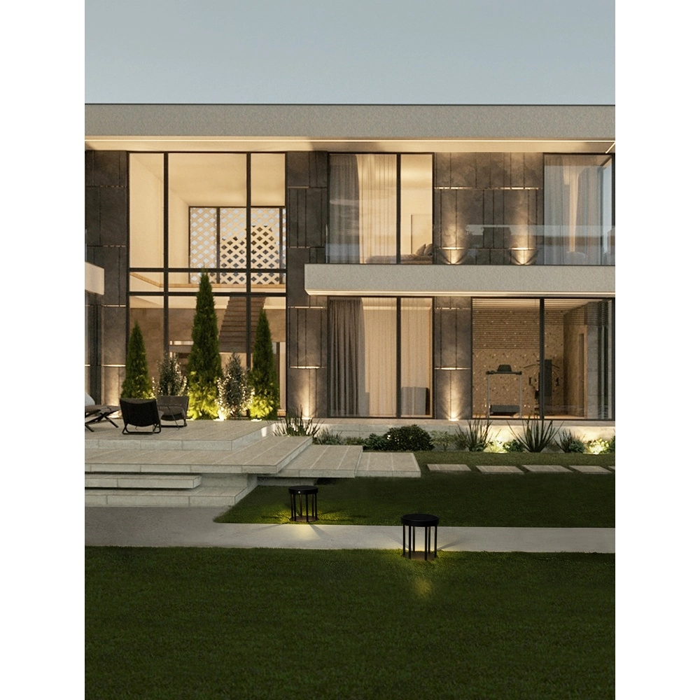 Solar-Gartenleuchte Aigo anthrazit 18cm Lyora 5212017449429