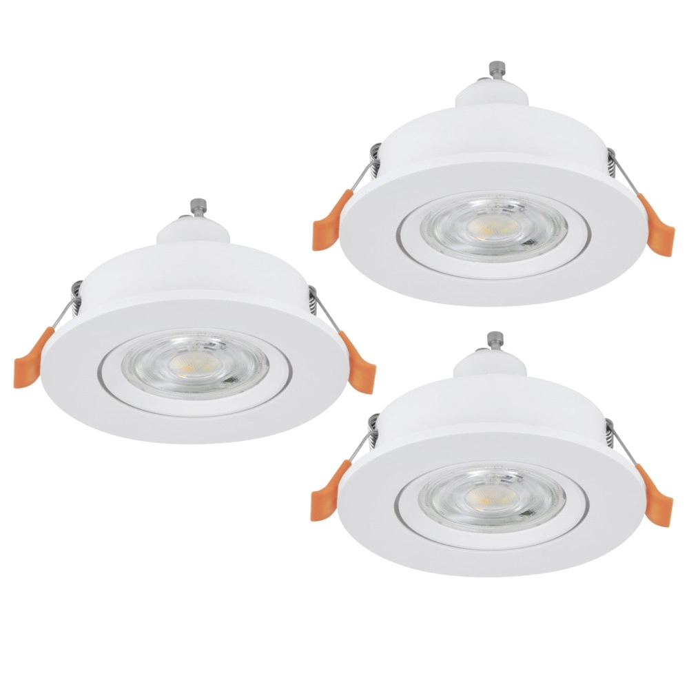 Set mit 3 Einbaustrahlern Barranco weiß Ø 9cm - 4,5W - 4000K
