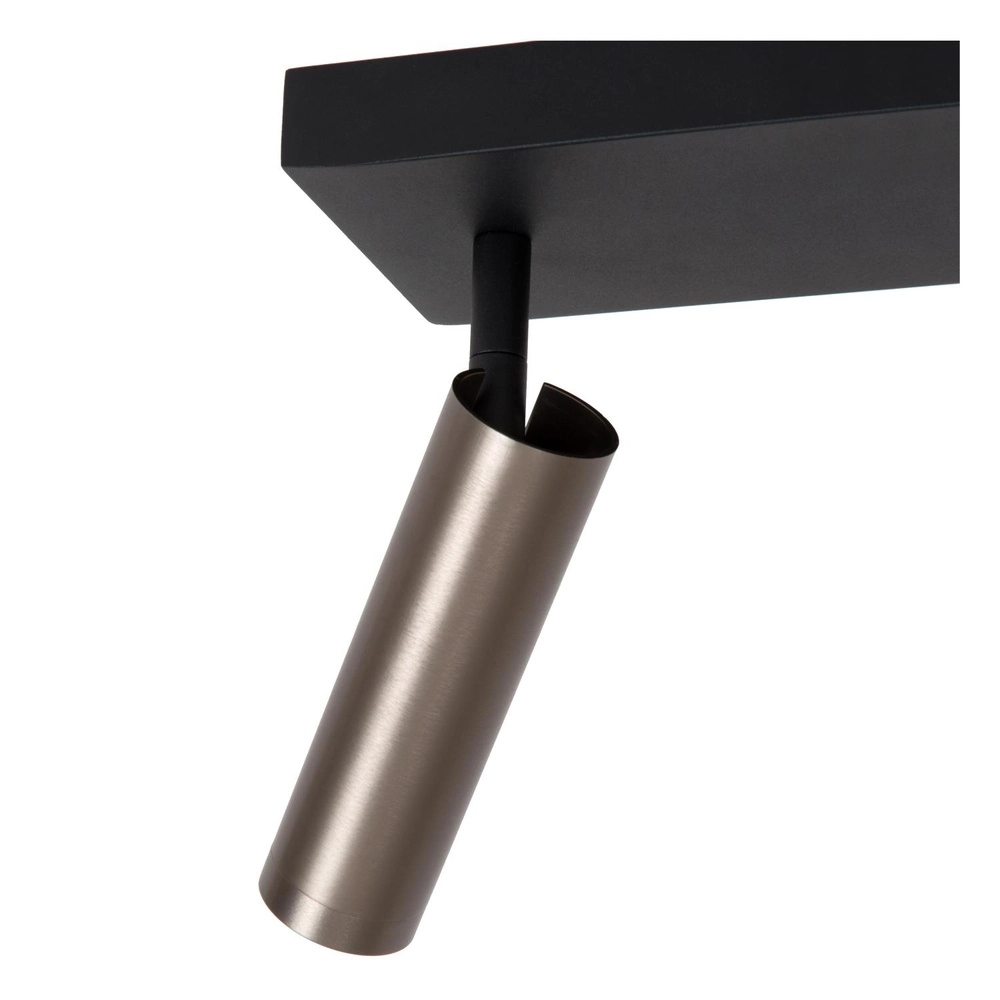 Elegante Deckenlampe Grado 2-hell metallisch-grau Lucide 5411212221711