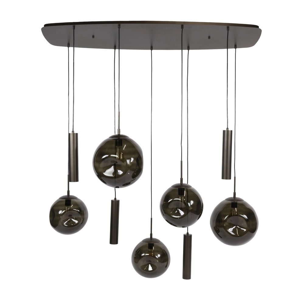 Esstisch-Pendellampe Stellar 5x E27 + 4x GU10 Lyora 8716803511712