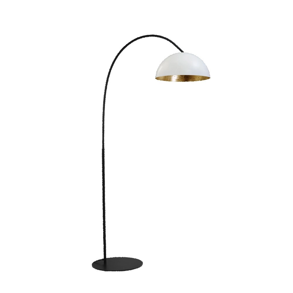 Stehlampe Industria 186 Weiß mit Gold