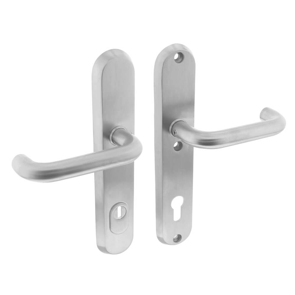 Hintertür-Hardware Aurano Kernzugsicherung oval PC 92mm Edelstahl Intersteel 8714186394809