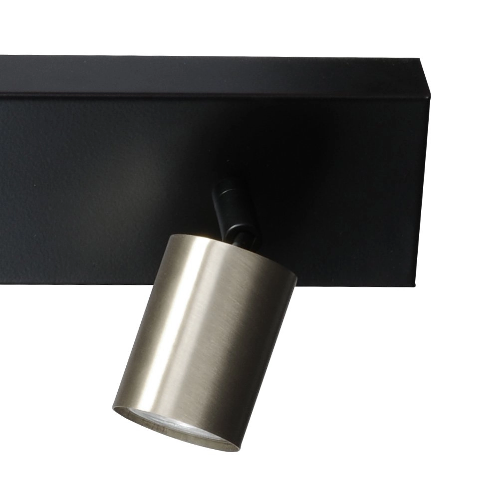 Schwarze Deckenlampe Bounce mit 3 Nickelflecken Masterlight 8718121213880