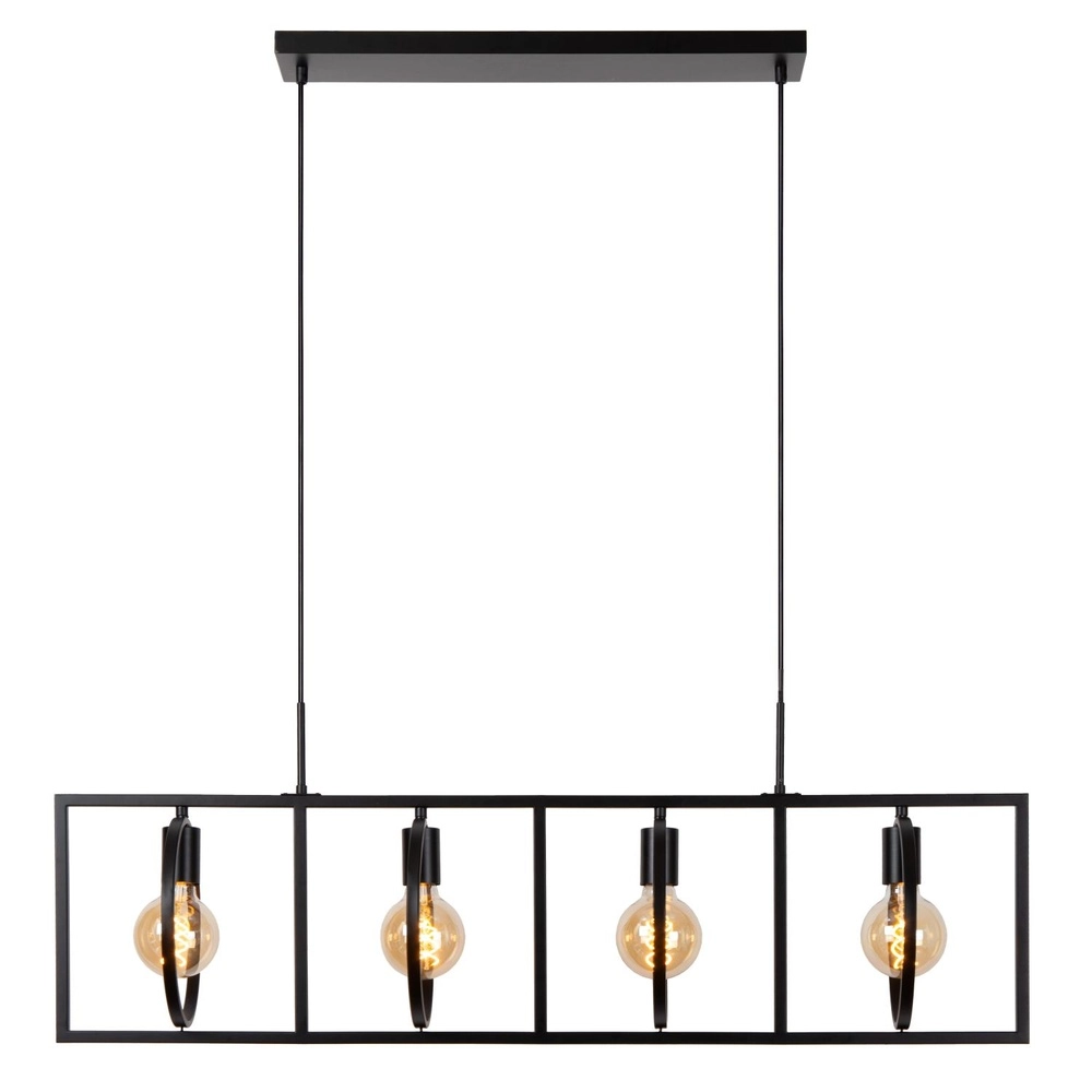 Einzigartige Pendellampe Suus Black 4-Lights Lucide 5411212010872