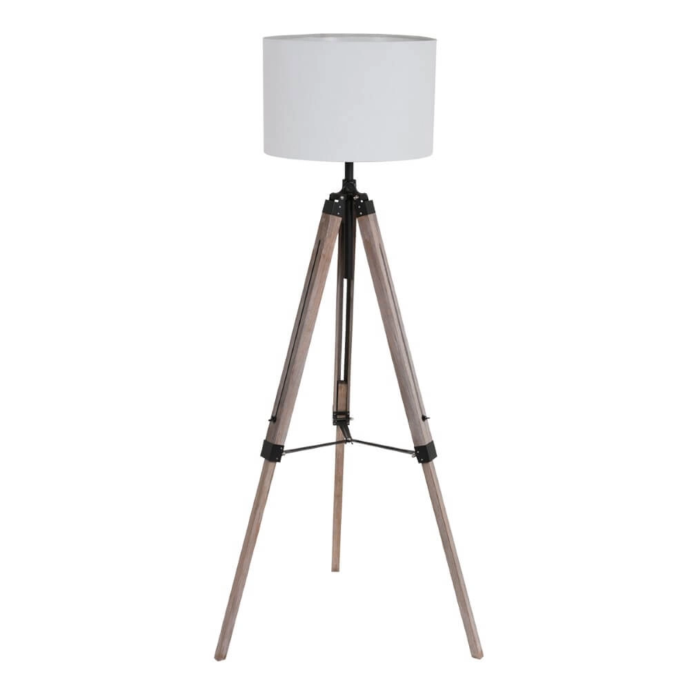 Stativ-Tischlampe Triek weiße Kapuze