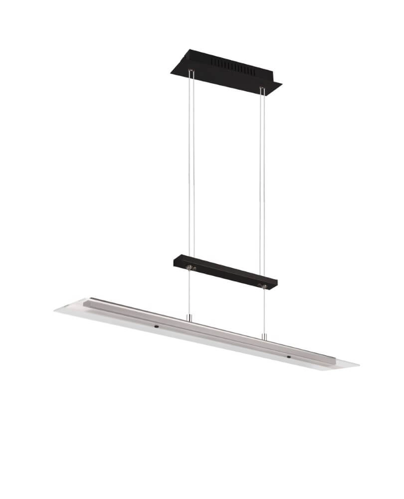 Hängelampe aus Glas Milos Schwarz Trio 4017807588286