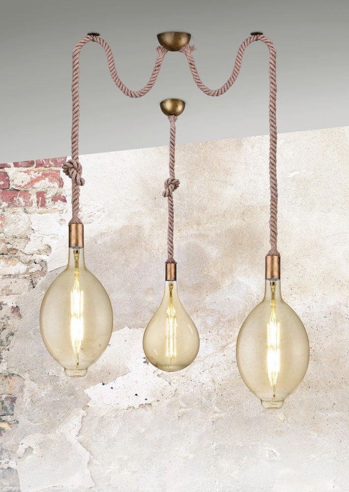 Pendelleuchte Cord Shuttle bronze Trio 4017807408607