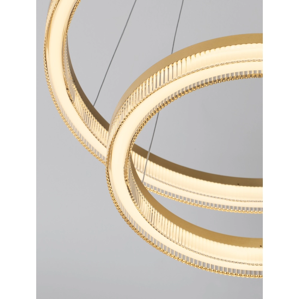 Goldene Pendelleuchte Luana 2-flammig Lyora 5212017479686