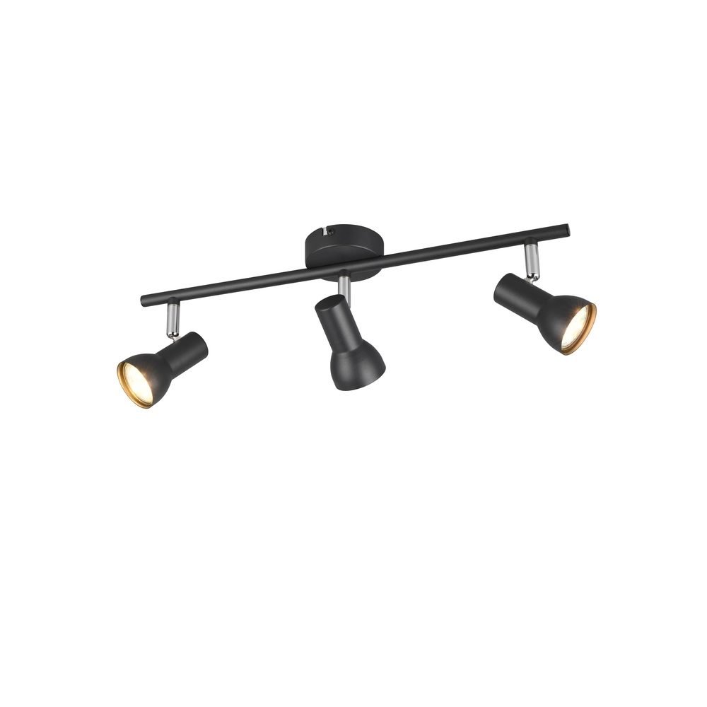 Deckenlampe Cantar schwarz 3-flammig
