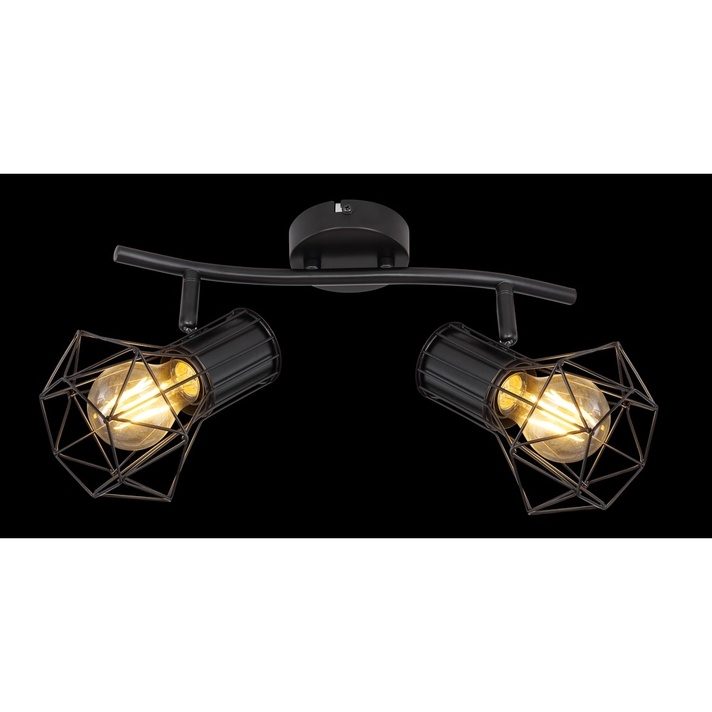Deckenlampe Priska 2-Licht Schwarz Globo 9007371400171