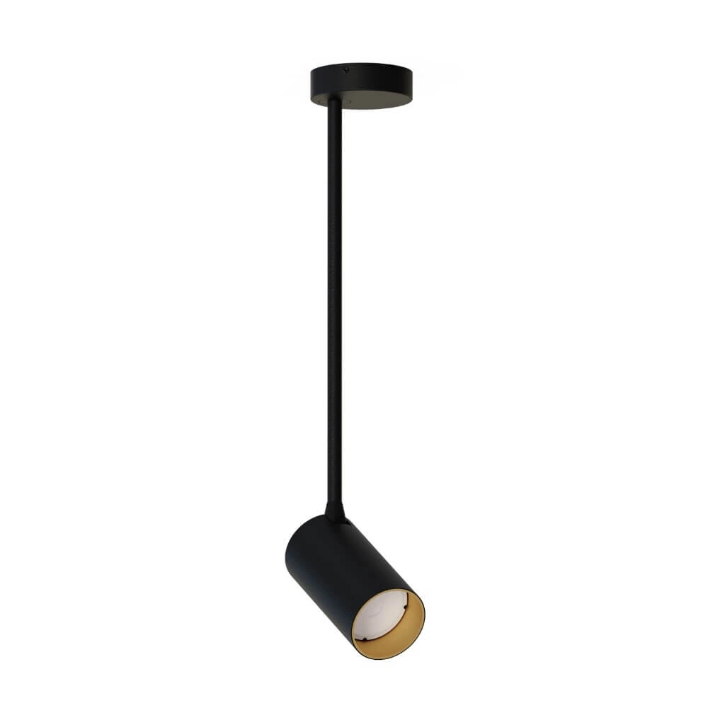 Schwarz-Goldener Aufbauspot Mono Long
