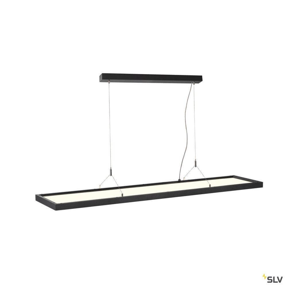 LED-Büro-Hängelampe Worklight Dali 57 W – 4000 K – 120 cm schwarz SLV 4024163254595