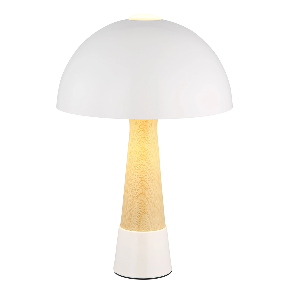 Einzigartige Tischlampe Paulin Ø 25 cm sandbraun